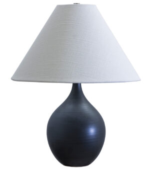 One Light Table Lamp by House of Troy - Scatchard Collection, Black Matte Finish - GS200-BM