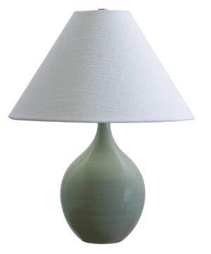 One Light Table Lamp by House of Troy - Scatchard Collection, Celadon Finish - GS200-CG