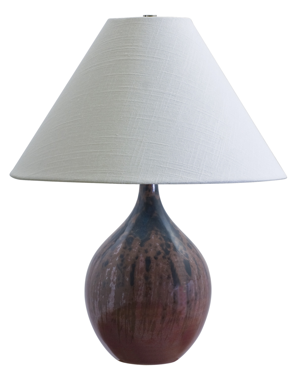 One Light Table Lamp by House of Troy - Scatchard Collection, Decorated Red Finish - GS200-DR
