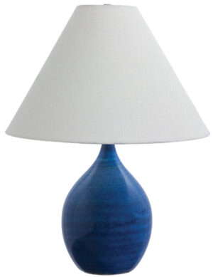 One Light Table Lamp by House of Troy - Scatchard Collection, Blue Gloss Finish - GS300-BG