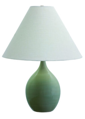 One Light Table Lamp by House of Troy - Scatchard Collection, Celadon Finish - GS300-CG