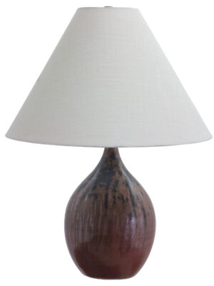 One Light Table Lamp by House of Troy - Scatchard Collection, Decorated Red Finish - GS300-DR