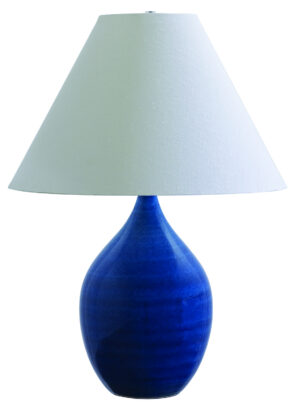 One Light Table Lamp by House of Troy - Scatchard Collection, Blue Gloss Finish - GS400-BG