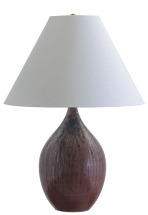One Light Table Lamp by House of Troy - Scatchard Collection, Decorated Red Finish - GS400-DR