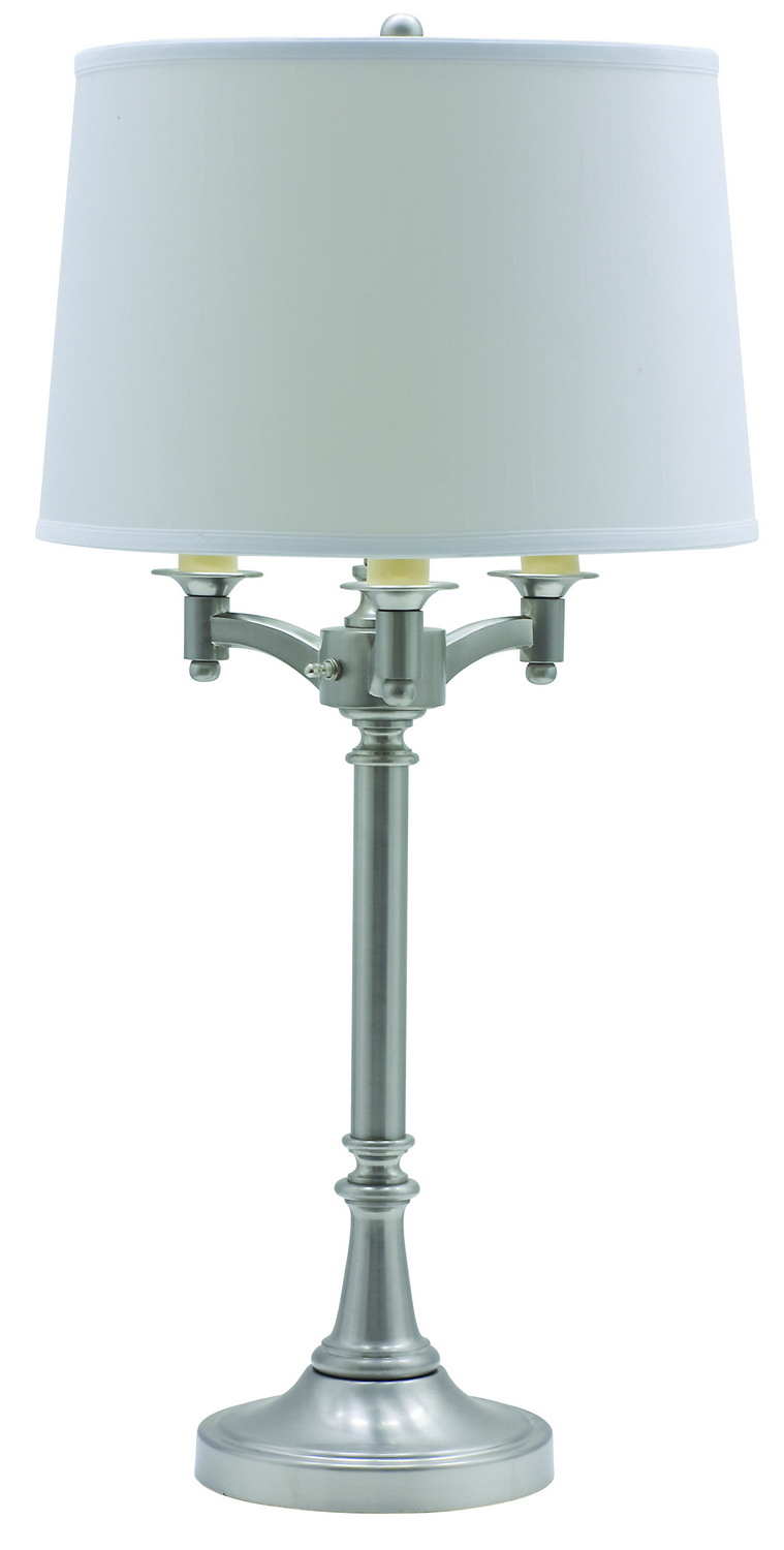 Four Light Table Lamp by House of Troy - Lancaster Collection, Satin Nickel Finish - L850-SN