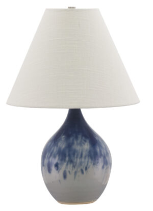 One Light Table Lamp by House of Troy - Scatchard Collection, Decorated Gray Finish - GS200-DG