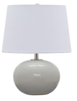 One Light Table Lamp by House of Troy - Scatchard Collection, Gray Gloss Finish - GS600-GG