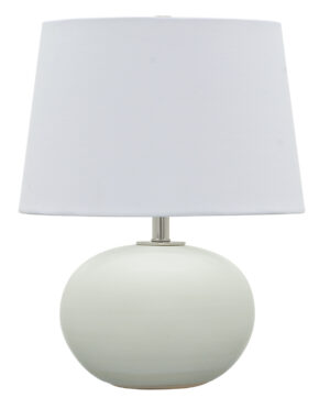 One Light Table Lamp by House of Troy - Scatchard Collection, White Matte Finish - GS600-WM