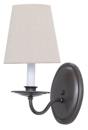 One Light Wall Sconce by House of Troy - Lake Shore Collection, Mahogany Bronze Finish - LS217-MB
