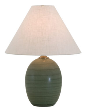 One Light Table Lamp by House of Troy - Scatchard Collection, Green Matte Finish - GS140-GM