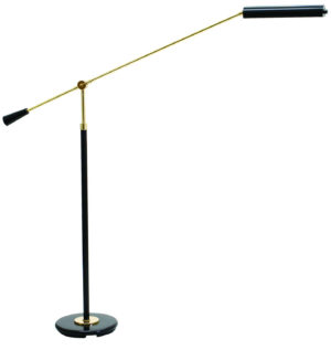 LED Floor Lamp by House of Troy - Grand Piano Collection, Black/Polished Brass Finish - PFLED-617