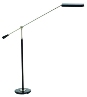 LED Floor Lamp by House of Troy - Grand Piano Collection, Black/Satin Nickel Finish - PFLED-527