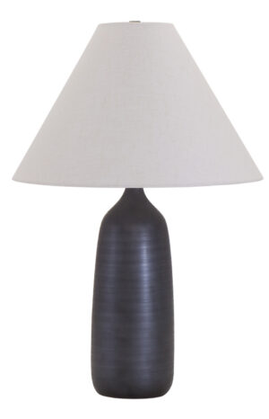 One Light Table Lamp by House of Troy - Scatchard Collection, Black Matte Finish - GS100-BM