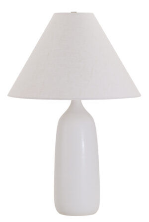 One Light Table Lamp by House of Troy - Scatchard Collection, White Matte Finish - GS100-WM