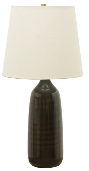One Light Table Lamp by House of Troy - Scatchard Collection, Brown Gloss Finish - GS101-BR