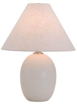 One Light Table Lamp by House of Troy - Scatchard Collection, White Matte Finish - GS140-WM