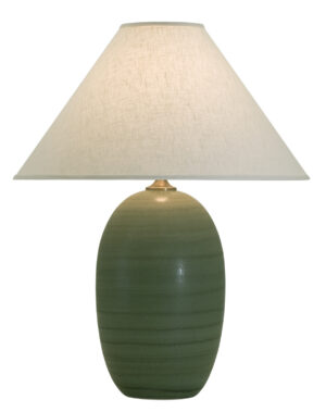 One Light Table Lamp by House of Troy - Scatchard Collection, Green Matte Finish - GS150-GM