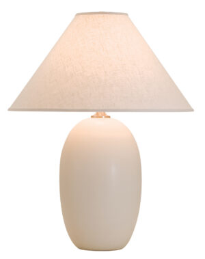 One Light Table Lamp by House of Troy - Scatchard Collection, White Matte Finish - GS150-WM