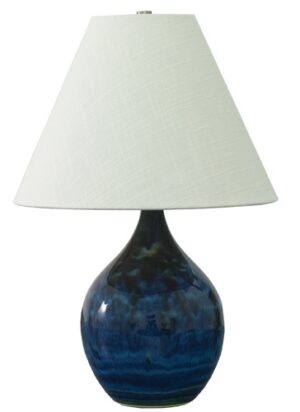 One Light Table Lamp by House of Troy - Scatchard Collection, Midnight Blue Finish - GS200-MID