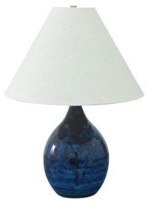 One Light Table Lamp by House of Troy - Scatchard Collection, Midnight Blue Finish - GS300-MID