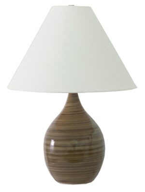 One Light Table Lamp by House of Troy - Scatchard Collection, Tigers Eye Finish - GS300-TE