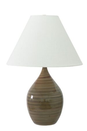 One Light Table Lamp by House of Troy - Scatchard Collection, Tigers Eye Finish - GS400-TE