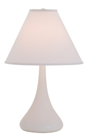 One Light Table Lamp by House of Troy - Scatchard Collection, White Matte Finish - GS800-WM