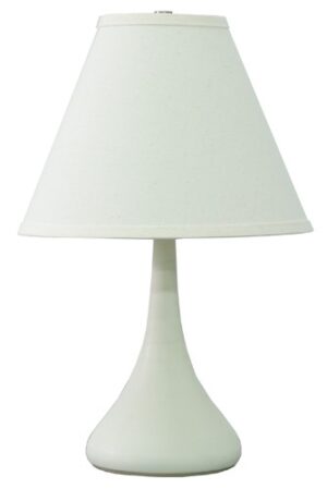 One Light Table Lamp by House of Troy - Scatchard Collection, White Matte Finish - GS802-WM