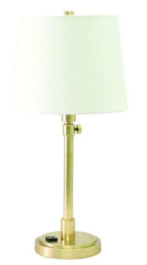 One Light Table Lamp by House of Troy - Townhouse Collection, Raw Brass Finish - TH751-RB