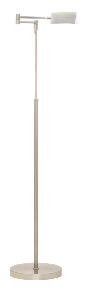 LED Floor Lamp by House of Troy - Delta Collection, Satin Nickel Finish - D100-SN