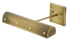 LED Picture Light by House of Troy - Classic Traditional Collection, Antique Brass w/Polished Brass Finish - DTBLEDZ14-AB/PB