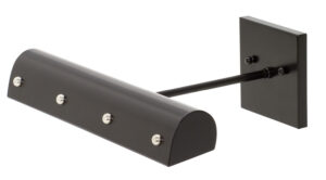 LED Picture Light by House of Troy - Classic Traditional Collection, Black w/Polished Nickel Finish - DTBLEDZ14-BLK/PN