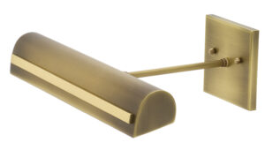 LED Picture Light by House of Troy - Classic Traditional Collection, Antique Brass w/Polished Brass Finish - DTSLEDZ14-AB/PB