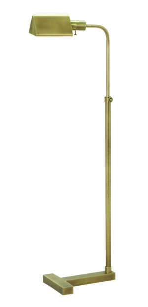One Light Floor Lamp by House of Troy - Fairfax Collection, Antique Brass Finish - F100-AB