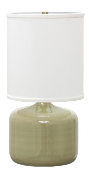 One Light Table Lamp by House of Troy - Scatchard Collection, Celadon Finish - GS120-CG