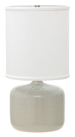 One Light Table Lamp by House of Troy - Scatchard Collection, Gray Gloss Finish - GS120-GG