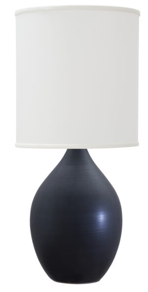 One Light Table Lamp by House of Troy - Scatchard Collection, Black Matte Finish - GS401-BM