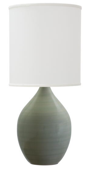 One Light Table Lamp by House of Troy - Scatchard Collection, Celadon Finish - GS401-CG