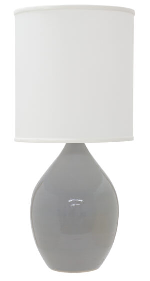 One Light Table Lamp by House of Troy - Scatchard Collection, Gray Gloss Finish - GS401-GG