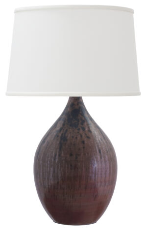 One Light Table Lamp by House of Troy - Scatchard Collection, Decorated Red Finish - GS402-DR