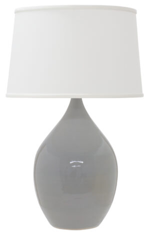 One Light Table Lamp by House of Troy - Scatchard Collection, Gray Gloss Finish - GS402-GG