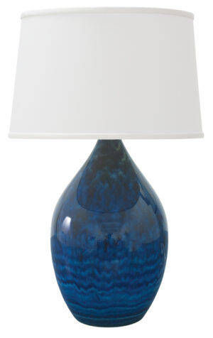 One Light Table Lamp by House of Troy - Scatchard Collection, Midnight Blue Finish - GS402-MID