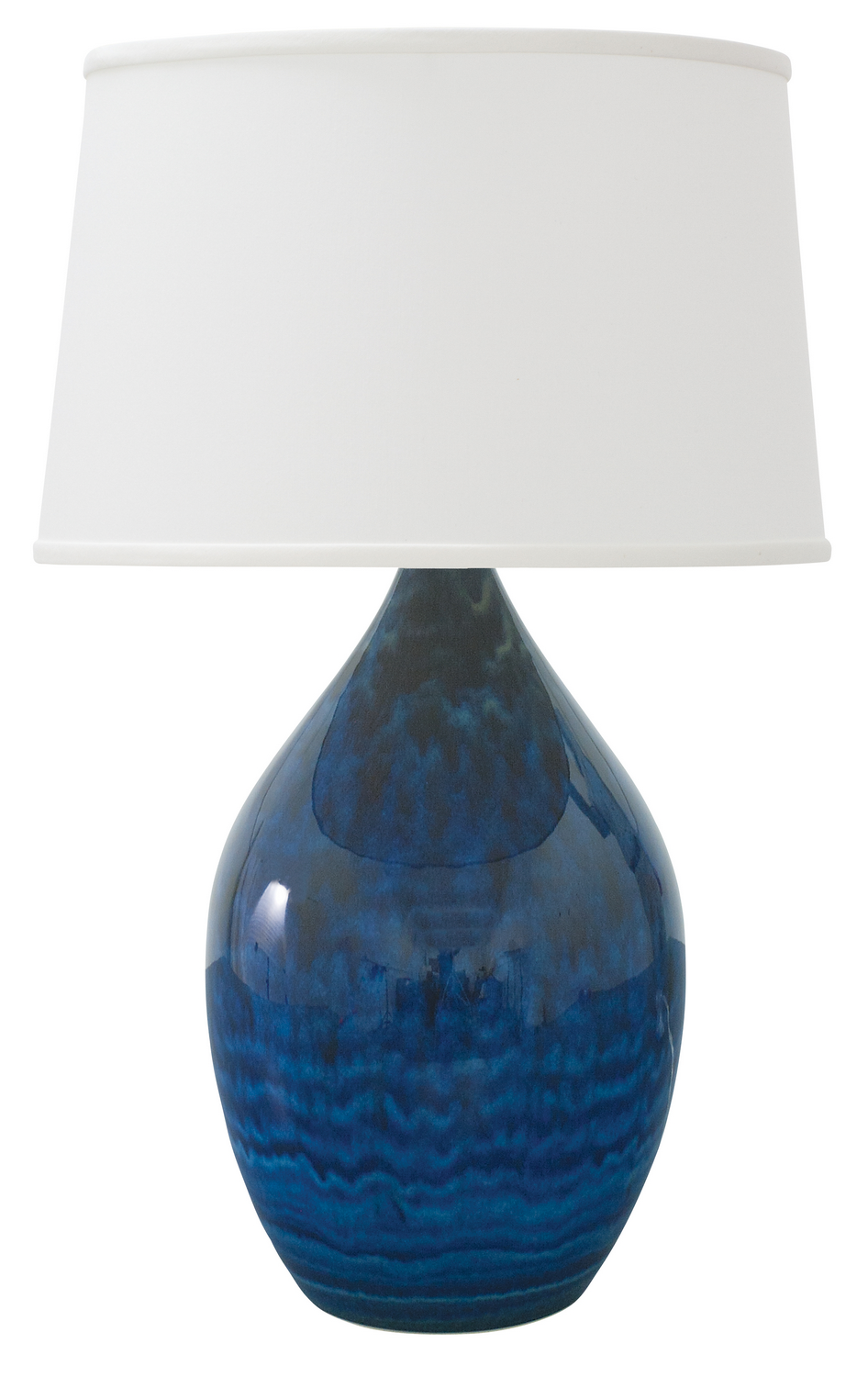 One Light Table Lamp by House of Troy - Scatchard Collection, Midnight Blue Finish - GS402-MID