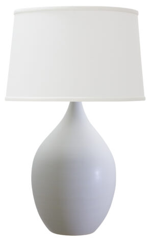 One Light Table Lamp by House of Troy - Scatchard Collection, White Matte Finish - GS402-WM