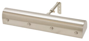 Two Light Picture Light by House of Troy - Classic Traditional Collection, Satin Nickel w/Polished Nickel Finish - TB14-SN/PN
