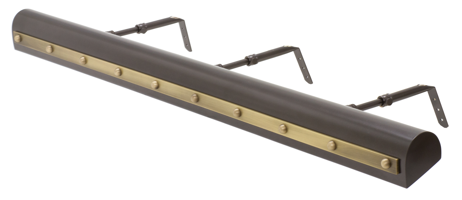 Five Light Picture Light by House of Troy - Classic Traditional Collection, Mahogany Bronze w/Antique Brass Finish - TR36-MB/AB