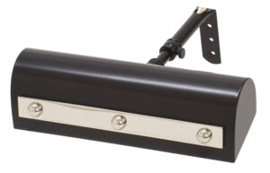 One Light Picture Light by House of Troy - Classic Traditional Collection, Black w/Polished Nickel Finish - TR8-BLK/PN