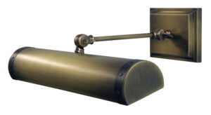 Two Light Picture Light by House of Troy - Steamer Collection, Antique Brass w/Mahogany Bronze Finish - DST16-ABMB