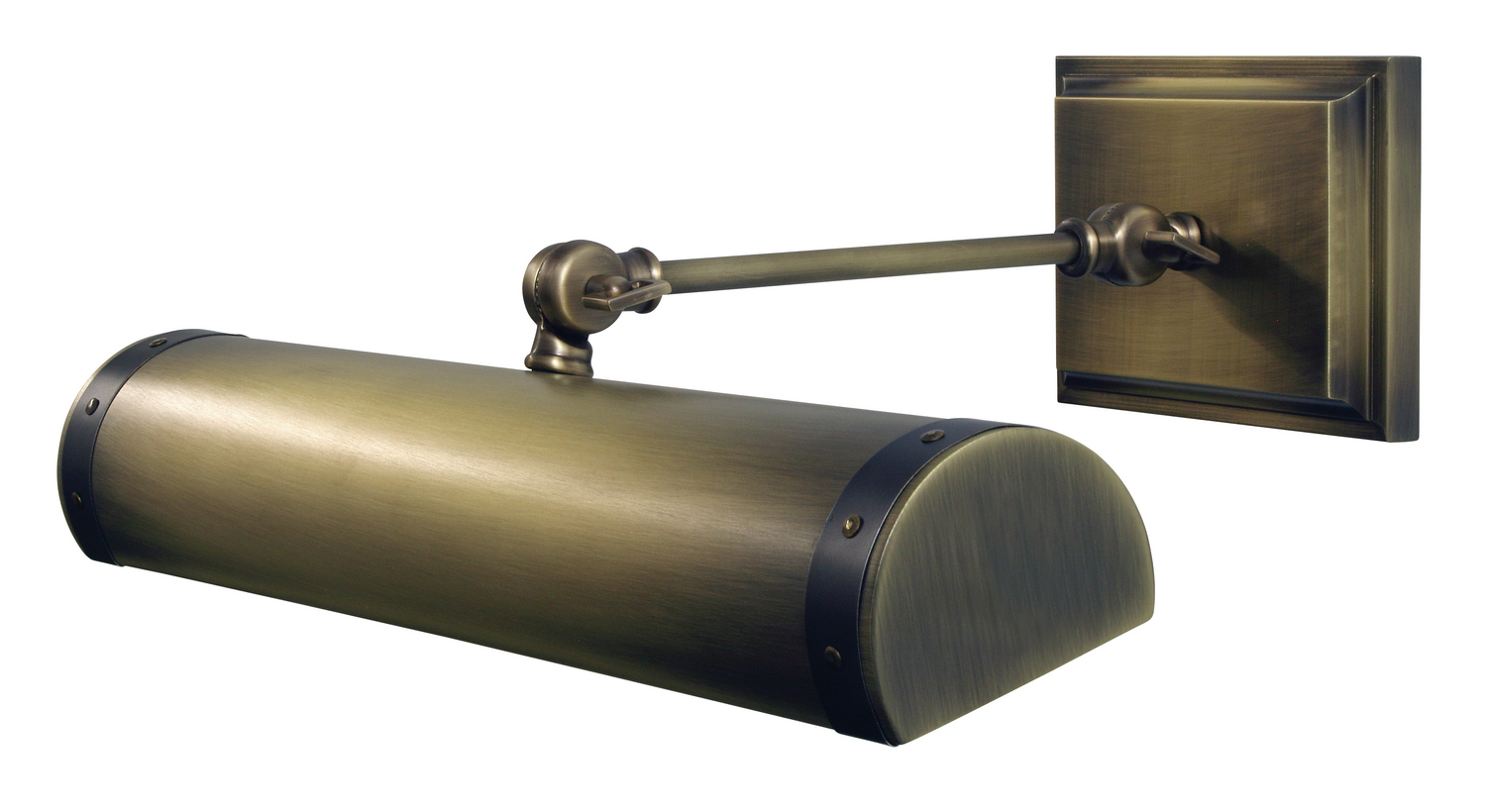 Two Light Picture Light by House of Troy - Steamer Collection, Antique Brass w/Mahogany Bronze Finish - DST16-ABMB
