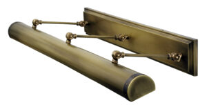 LED Picture Light by House of Troy - Steamer Collection, Antique Brass w/Mahogany Bronze Finish - DSTLEDZ42-ABMB